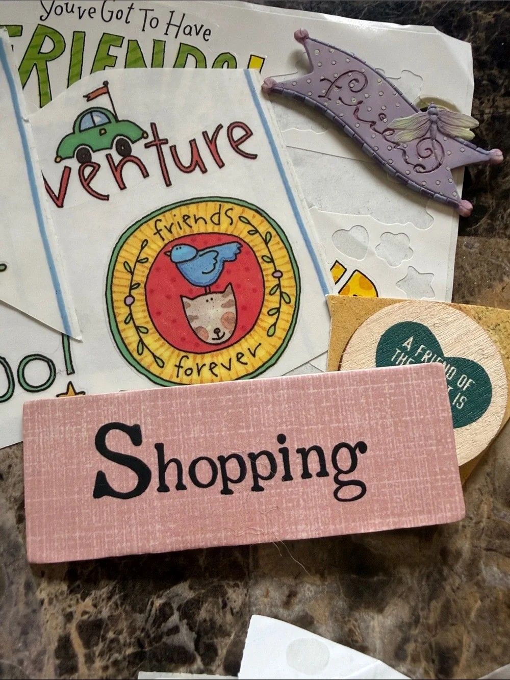 Misc Friends Scrapbook Embellishments